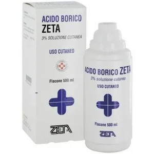 Zeta - Acido borico 3% soluzione cutanea 500ml