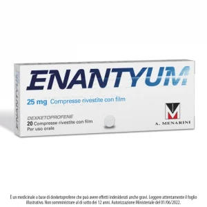 Enantyum - Compresse rivestite con film 25mg 20 compresse
