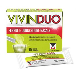 Vivinduo - Febbre e congestione nasale 500mg/60mg 10 bustine