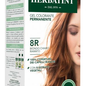 Herbatint - gel colorante permanente biondo chiaro ramato 8R