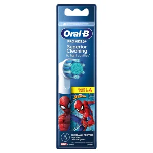 Oral-b - pro kids 3+ spiderman superior cleaning pack 4