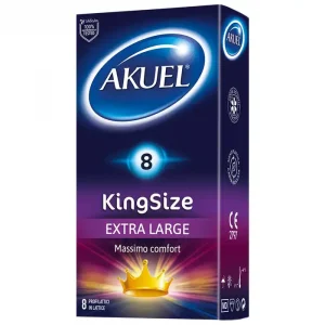 Akuel - 8 preservativos extra large massimo comfort