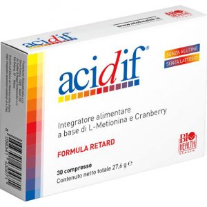 Mayoly italia - Acidif  integratore alimentare a base di L-Metionina e cranberry 30 comresse
