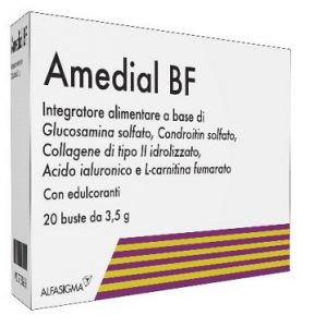 Alfasigma - amedial bf integratore alimentare a base de glucosamina solfato con edulcotanti 20 buste con