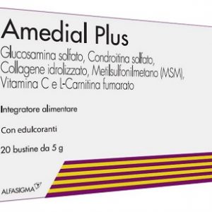 Alfasigma - Amedial BF integratore alimentare a base de glucosamina solfato con edulcotanti 20 bustine