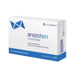 Carepharm - Ansioten orosolubile 30 compresse gusto arancia