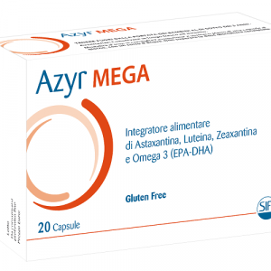 Sifi - Azyr mega integratore alimentare di astaxantina, luteina zeazantina e omega 3 20 capsule