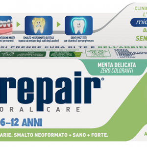 Biorepair - junior 6-12 anni menta delicata 75ml