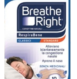 Breathe right - Classici standart aprono il naso 10 cerottini