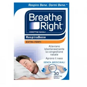 Breathe right - extra forti aprono il naso 30 cerottini