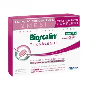 Bioscalin - tricoage50+ ricerca anticaduta dei capelli 60 compresse