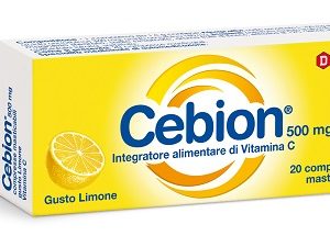 Cebion - integratore alimentare di vitamina c gusto limone 500mg 20 compresse