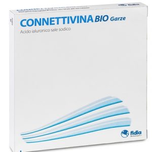Fidia - Connettivina bio garze acido ialuronico sodico 10pz 10x10cm
