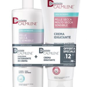 Dermovitamina calmilene offerta speciale crema idratante 250ml + detergente in crema 500ml