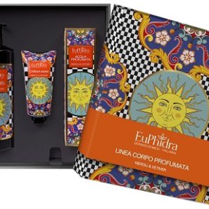 Euphidra - linea corpo profumata neroli & vetiver doccia gel 400ml + acqua profumata 125ml + crema mani 50ml