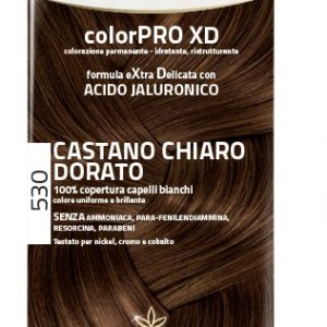 Euphidra - color pro colorazione permanente con acido jaluronico castano chiaro dorato 530 senza ammoniaca