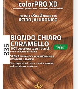 Euphidra - color pro colorazione permanente con acido jaluronico biondo chiaro caramello 835 senza ammoniaca