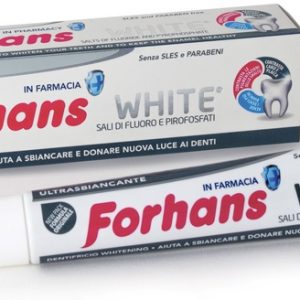 Forhans - dentifricio white sali di fluoro e pirofosfati 75 ml