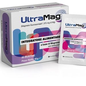Pharmanutra - Ultramag integratore a base di magnesio con edulcoranti 20 bustine