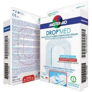 Master-aid - drop med tampone con disinfettante 5pz 10,5x18cm