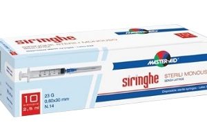 Master-aid - Siringhe sterili monouso senza lattice 10ml 21G 10pz