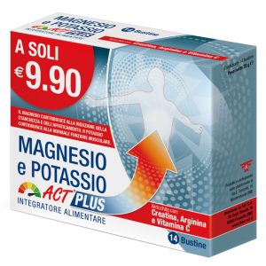 Act plus - Magnesio e potassio creatina, arginina e vitamina C 14 bustine