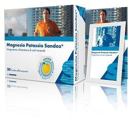 Sandoz - Magnesio potassio senza aromie 20 bustine effervescenti