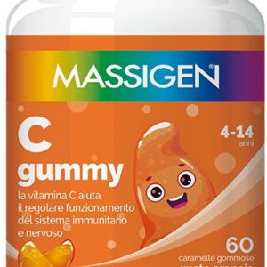 Massigen - C gummy 4-14 anni 60 caramelle arancia
