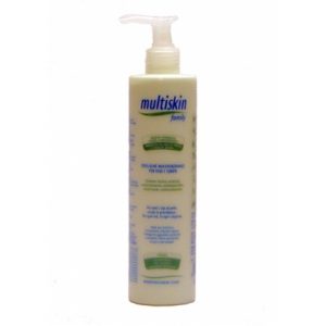 Multiskin family crema fluida viso e corpo idratante con olio di argan e jojoba vitamina E e vitamina B5 300ml