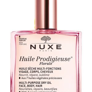 Nuxe paris huile prodigieuse florale olio secco multi-funzione viso corpo e capelli tutti i tipi di pellé vegan 100ml
