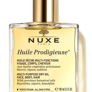 Nuxe paris huile prodigieuse olio secco multi-funzione viso corpo e capelli tutti i tipi di pele vegan 100ml