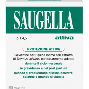 Saugelia - attiva salviettine per l'igiene intima 10pz ph 4,5