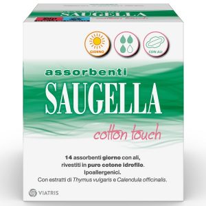 Saugella - assorbenti giorno cotton touch con ali14pz