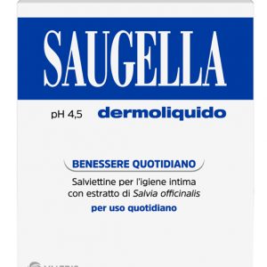 Saugelia - dermoliquido salviettine per l'igiene intima 10pz ph 4,5