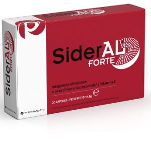 Pharmanutra - Sideral forte integratore alimentare a base di ferro sucrosomiale e vitamina C 20 capsule