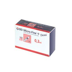 BD - Micro-fine + Demi sirighe da insulina sterili 0,3ml 30 pz 30G