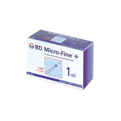 BD - Micro-fine + siringhe da insulina internamente sterili 1ml G29 30pz