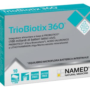 Named - Triobiotix 360 integratore alimentare a base di probiotico per equilibrio della flora intestinale 10 bustine