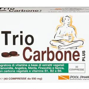 Pool pharma - Trio carbone plus integratore alimentare 40cpr