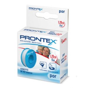 Prontex - cerotto in TNT bianco 1,25cm x 5m