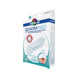 Master-aid - cerotti quadra med in morbido tessuto non tessuto 10pz super