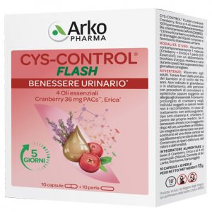 Arko pharma - Cys-control flash 10 capsules + 10 perle