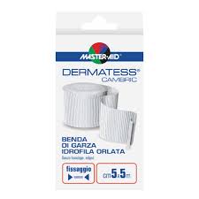 Master-aid - dermatees cambric benda di garza idrofila orlata 5cm x 5m