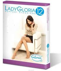 Lady gloria -12-15 mmhg tutta cosci autoreggente sahara calze e collant preventivi