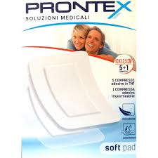 Prontex - 5 compresse adesive in TNT + 1 compressa adesiva impermeabile 10x12,5cm