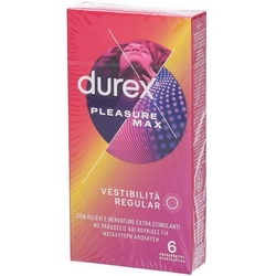 Durex - 6 preservativo pleasure max