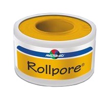 Master-aid - rollpore cerotto in tessuto non tessuto bianco latex free 5m x 2,5cm