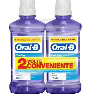 Oral B - collutorio al fluoro 500+500 ml pack