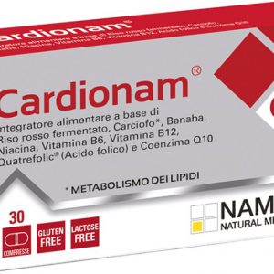 Cardionam - metabolismo dei lipidi a base de riso rosso 30 compresse