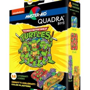 Master-aid - cerotti colorati ninja turtles 18pz 4 formati